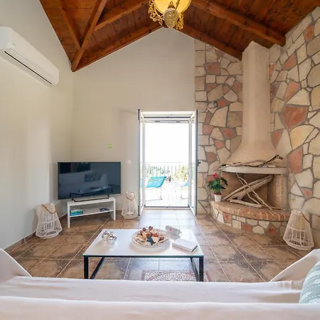 Stone Eriphyle ,private With Sunset View!! Вилла Фискардон