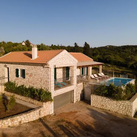 Villa Stone Eriphyle ,private Witn Sunset View Fiskardo