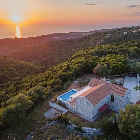 Stone Eriphyle ,private With Sunset View!! Fiskardo